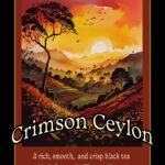 Sunset over Crimson Ceylon tea field