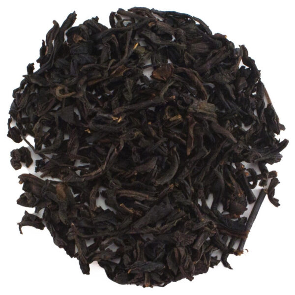 Loose leaf Lapsang Souchong tea with rich smoky aroma