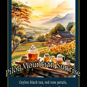 Pilot Mountain Sunrise with teapots