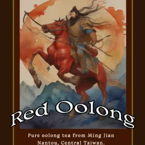 Red Oolong tea flyer highlighting bold flavor and smooth finish