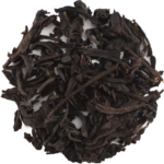 Loose leaf Honey Orchard Dan Cong oolong tea in close-up view