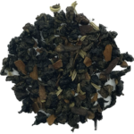Oolong Joy loose leaf tea displayed with packaging or cup