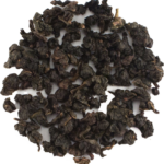 Loose leaf Red Oolong tea with reddish-brown hues